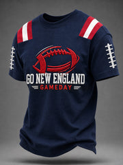 Men's Football Gameday Gift For Football Fans Casual Tee