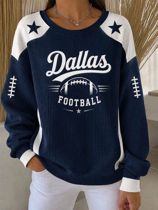 Women's Football Gameday Gift For Football Fans Casual Sweatshirt