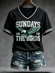 Women's Eagles Football Gameday Gift For Football Fans short-sleeved T-shirt