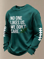 Men's No One Likes Us We Don't Care Waffle Long Sleeve T-Shirt