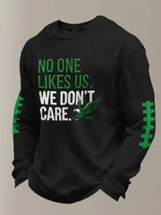 Men's No One Likes Us We Don't Care Waffle Long Sleeve T-Shirt