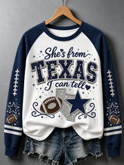 Women's Football Gameday Gift For Football Fans Casual Sweatshirt