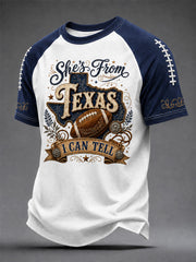 Men's Football Gameday Gift For Football Fans Casual Tee