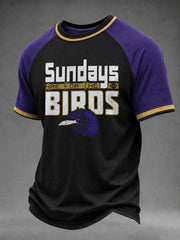 Men's Football Fan Print Casual T-shirt