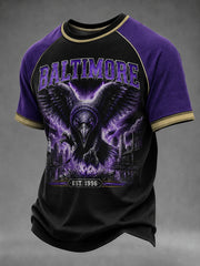 Men's Football Fan Print Casual T-shirt