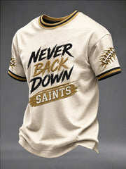 Men's America Football Printed T-shirt