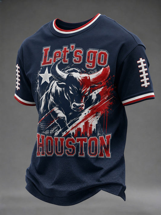 Men's Football Printed T-shirt
