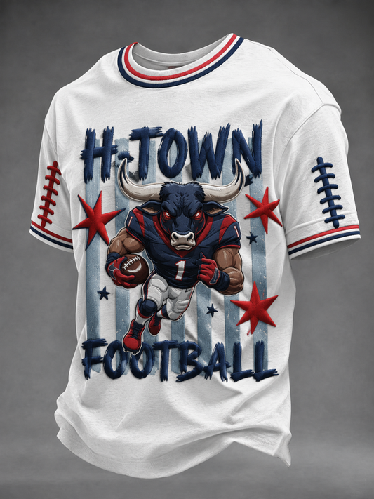 Men's Football Short Sleeves T-shirt