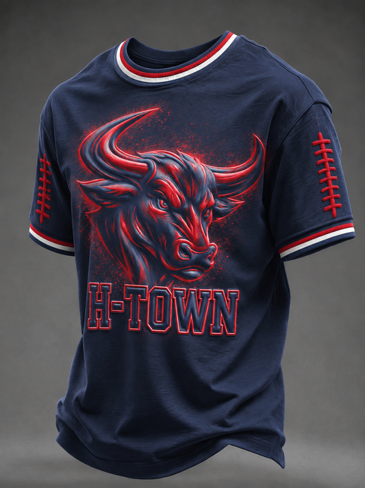 Men's Football Short Sleeves T-shirt