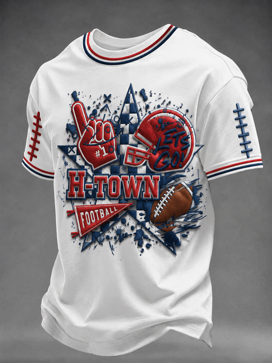 Men's Football Short Sleeves T-shirt