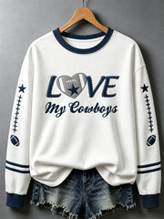 Women's Football Gameday Gift For Football Fans Casual Sweatshirt