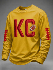 Men's Game Day Football Printed Casual Sweatshirt