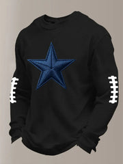 Men's Football Waffle Long Sleeve T-Shirt