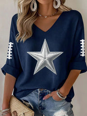 Women's Football Waffle T-shirt