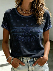 Women's Football Short-sleeved T-shirt