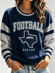 Women's Football Gameday Gift For Football Fans Casual Sweatshirt