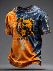Men's Chicago Football Lover Art Printed T-shirt