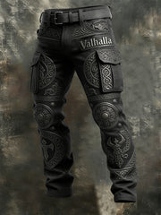 Men's Viking-style Valhalla With Plush Warm Zipped Hooded Jacket