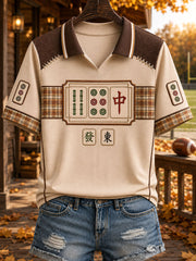 Women's Autumn Rugby Mahjong Tops
