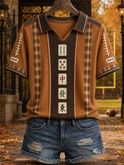 Women's Autumn Rugby Mahjong Tops