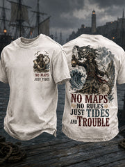 Men's "NO MAPS NO RULES JUST TIDES AND TROUBLE" Tops
