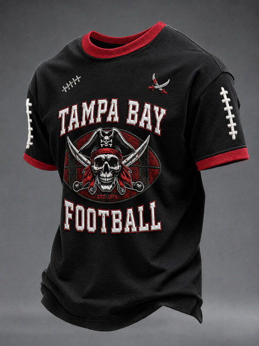 Men's Football Print  T-shirt