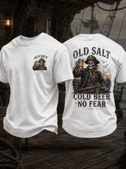 Men's "Old Salt Cold Beer No Fear" T-shirts