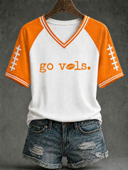 Women's Game Day Football Printed Casual T-Shirt