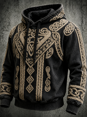 Men's Retro Viking Oversized Hoodie