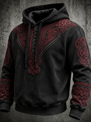 Men's Retro Viking Oversized Hoodie