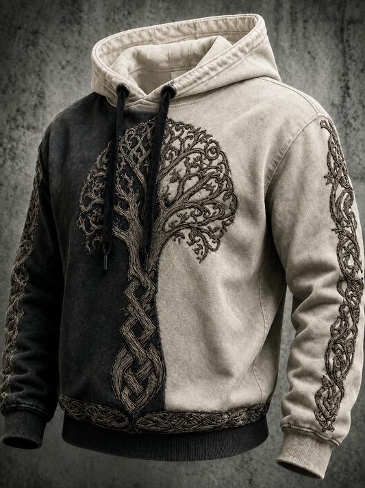 Men's Retro Viking Oversized Hoodie