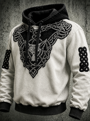 Men's Retro Viking Oversized Hoodie