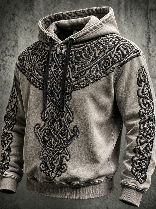 Men's Oversized Drop-Shoulder Hoodie with Pockets