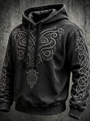 Men's Retro Viking Oversized Hoodie