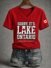 Women’s Lake Ontario Printed Casual T-Shirt