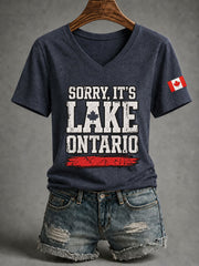 Women’s Lake Ontario Printed Casual T-Shirt