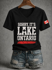 Women’s Lake Ontario Printed Casual T-Shirt