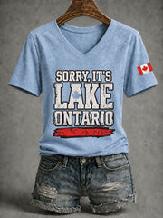 Women’s Lake Ontario Printed Casual T-Shirt