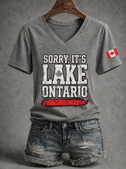 Women’s Lake Ontario Printed Casual T-Shirt
