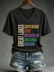 Women's The Great Lakes Short-sleeved T-shirt