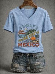 Women’s Lake Ontario Printed Casual T-Shirt