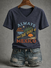 Women’s Lake Ontario Printed Casual T-Shirt