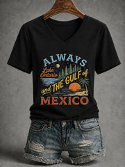 Women’s Lake Ontario Printed Casual T-Shirt