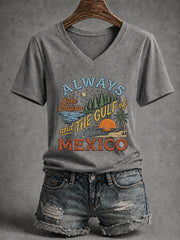Women’s Lake Ontario Printed Casual T-Shirt
