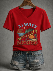 Women’s Lake Ontario Printed Casual T-Shirt