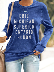 Women's Lake Polyester Waisted Sweatshirt