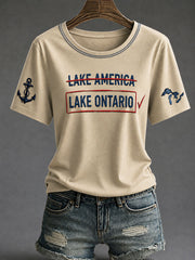 Women's Lake Ontario Not Lake America T-shirt