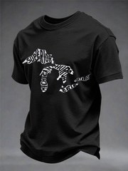 Men's Lake Ontario imitation cotton short-sleeved T-shirt