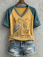 Women's "Lake Ontario. Now and Always" V-neck T-shirts
