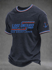 Men’s Lake Ontario Printed Casual T-Shirt